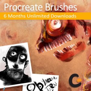 Procreate-Brushes-Downloads-6-Months-Access download all Procreate brushes from GrutBrushes.com
